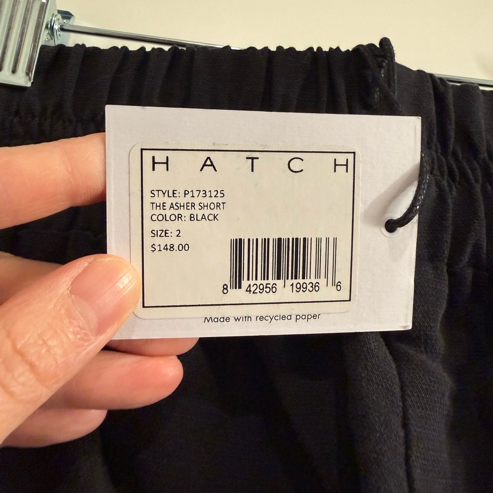 NWT — Hatch Black Women's Shorts - Picture 2 of 6